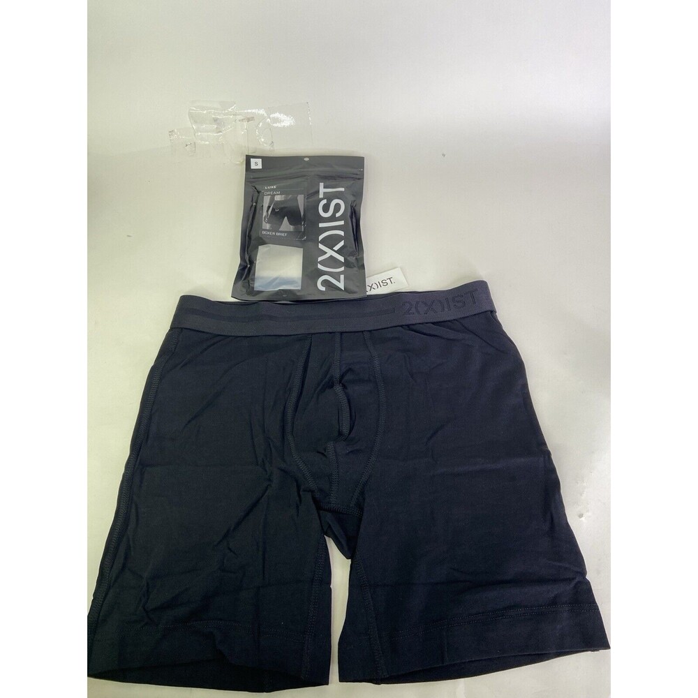 2xist Luxe Dream Boxer Brief 6in Underwear Black Beauty Mens Size S